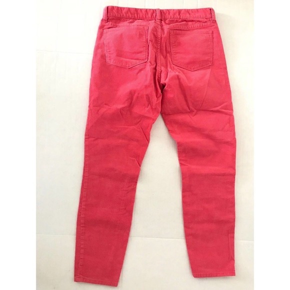 J Crew | Corduroy Toothpick Skinny Slim Leg Pants Size 29 Bottoms Pink - Picture 4 of 7